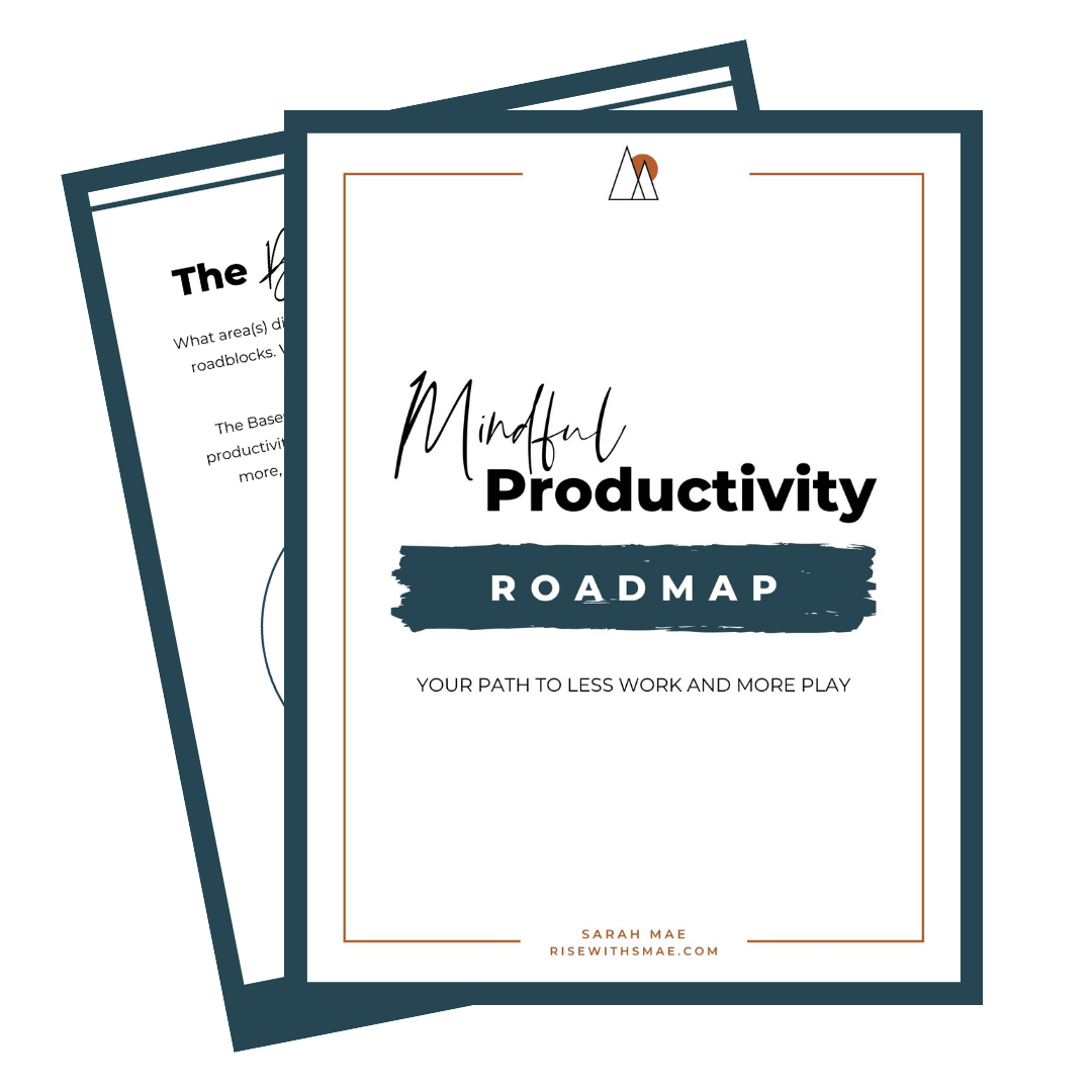 RISEWITHSMAE - Mindful Productivity Roadmap Cover